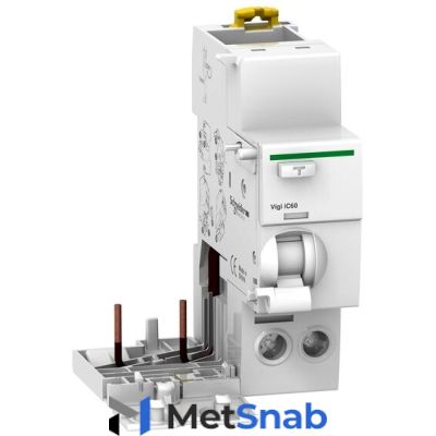 Блок дифференциальной защиты Schneider Electric Блок дифф. защ. Vigi iC60 2П 25A 100mA AC-тип (A9V12225)