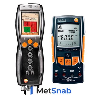 Комплект Testo 330-1 LL NOx BT+ Мультиметр Testo 760-2 с магнитным креплением в кейсе