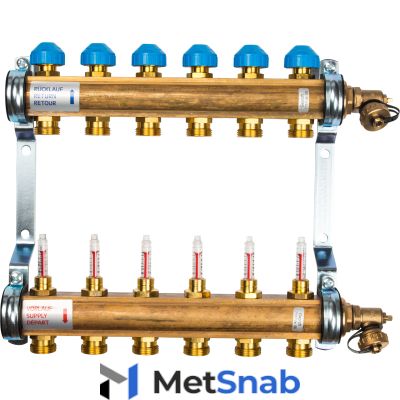 Watts Коллектор с расходомерами HKV/T-6 10004200