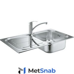 Комплект кухонной мойки Grohe K300 Sink Bundle 45-S со смесителем Eurosmart (31565SD0)