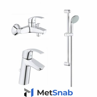 Смеситель для ванны Grohe Eurosmart New (124458)