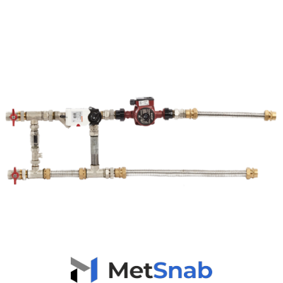 Смесительный узел с гибкими подводками Shuft MST 25-40-4.0-C24-F-TC