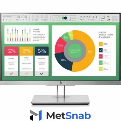 Монитор HP 21.5" EliteDisplay E223 серебристый IPS LED 5ms 16:9 HDMI полуматовая HAS Pivot 250cd 178гр/178гр 1920x1080 D-Sub DisplayPort FHD USB 11.57кг