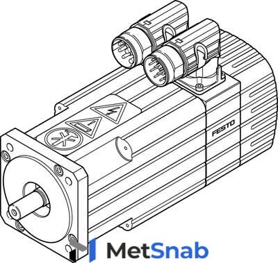 Серводвигатель Festo EMMS-AS-70-M-HS-RR-S1