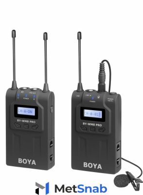 Boya BY-WM8 PRO-K1 Двухканальная беспроводная микрофонная система УКВ