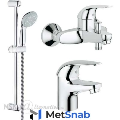 Набор для ванной комнаты Grohe Euroeco 124428