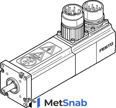 Серводвигатель Festo EMMS-AS-40-S-LS-SR