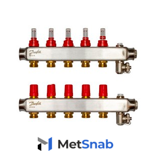 Коллекторы Danfoss SSM-5 для 5 контуров