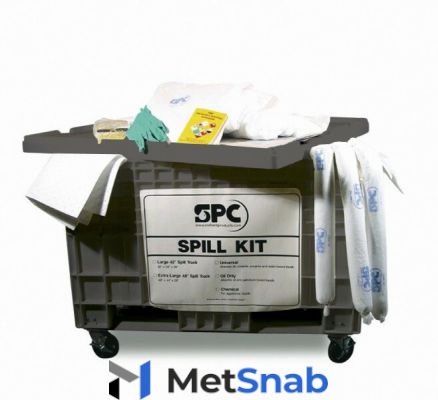 Комплект на тележке SKH-XLT для сбора проливов химических реагентов (601 литр) {spc813889}