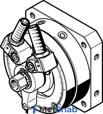 Неполноповоротный привод Festo DSM-63-270-P1-FW-A-B