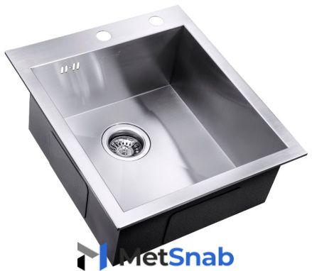 Врезная кухонная мойка ZorG INOX X-4551 45х51см нержавеющая сталь