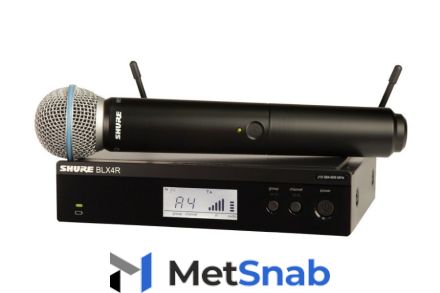 SHURE BLX24RE/B58 M17 662-686 MHz радиосистема вокальная с капсюлем микрофона BETA 58. Кронштейны для крепления в рэк