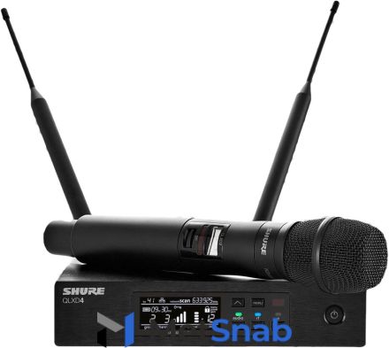 Радиосистемы с ручным микрофоном Shure QLXD24E/KSM9 G51 с ручным передатчиком KSM9, частоты 470-534 MHz