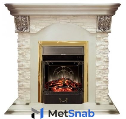 Электрический камин RealFlame Dublin Lux WT + Majestic LUX BR S