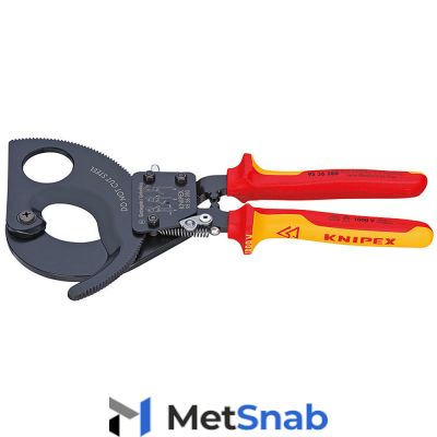 Кабелерез с трещоткой Knipex, 280 мм {KN-9536280}