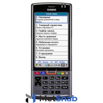 Терминал сбора данных на Windows Casio IT-G500-G15E, Win Mobile, 1D (лазер), BT, WiFi, HSPA и GPS IT-G500-G15E
