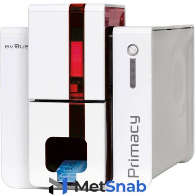 Принтер Evolis Primacy Simplex Expert с открытым выходным лотком (красный) (Evolis PM1H00001S)