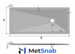 Поддон RGW Stone Tray ST-0107W 100*70 16152710-01 белый