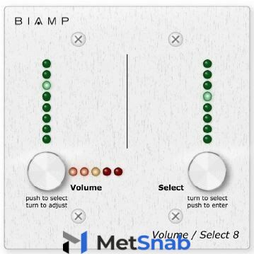 Biamp Select 8 панель селектора каналов