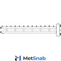 Коллектор отопления с гидрострелкой Gidruss BM-100-7U