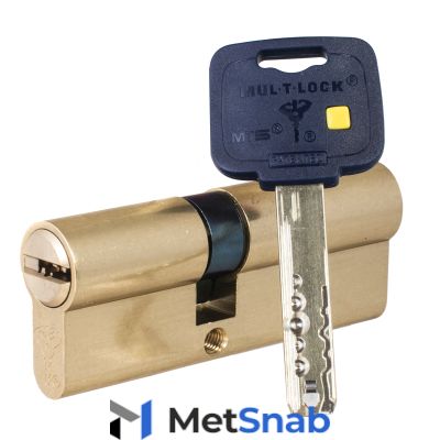 Механизм цилиндровый Mul-T-Lock MT5+ (55х55) кл/кл Латунь