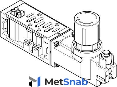 Блоки регуляторов Festo VABF-S2-2-R1C2-C-6