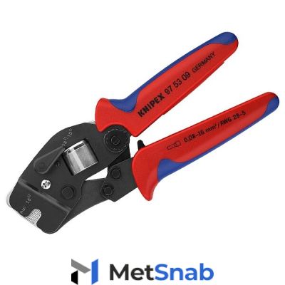 Торцевые пресс-клещи Knipex для опрессовки наконечников НШвИ 0,08 - 10 + 16,0mm квадрат (KN-975309)