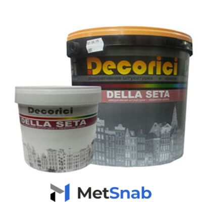 Декоративное покрытие Decorici Della Seta Silver 5 л