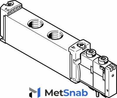 Распределитель с электроуправлением Festo VUVG-S18-P53E-ZT-G14-1T1L