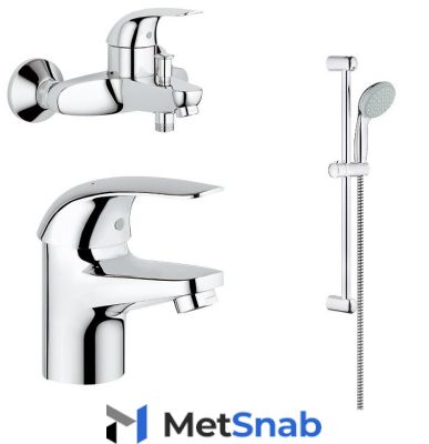 Смеситель для ванны Grohe Euroeco (124428)