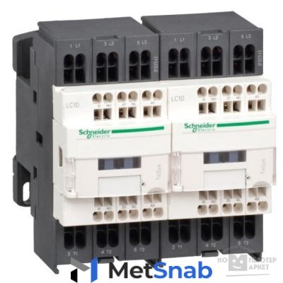 Schneider-electric LC2D093P7 контактор реверс. D 3Р,9 A,но+НЗ,230V 50 60 ГЦ,пружинный зажим