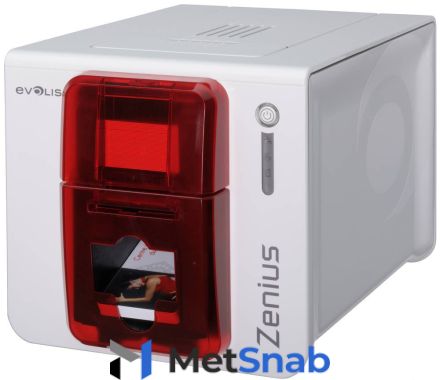 Принтер Evolis Zenius Expert (огненно-красный) (Evolis ZN1H0000RS)