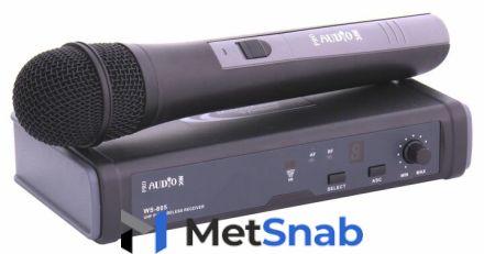 PROAUDIO WS-805HT радиосистема с одним вокальным микрофоном, UHF, 16 каналов, IR синхронизация, пластиковый кейс, 655-679 МГц