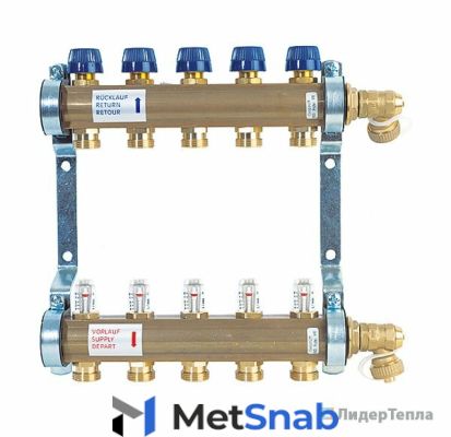 Watts Коллектор с расходомерами HKV/T-6