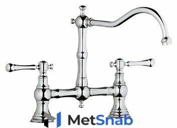 Смеситель для кухни (мойки) Grohe Bridgeford 30187000 двухрычажный встраиваемый