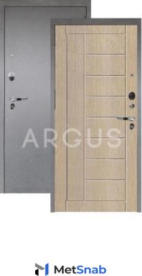 Входная дверь Argus/Аргус люкс про фриза капучино/серебро антик 2050x970 левая