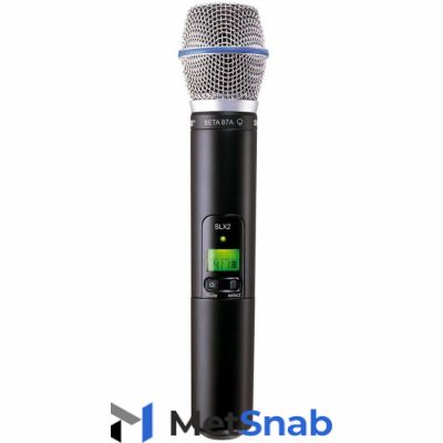 SHURE SLX2/SM86 P4 702 - 726 MHz ручной передатчик системы SLX с микрофонным капсюлем SM86