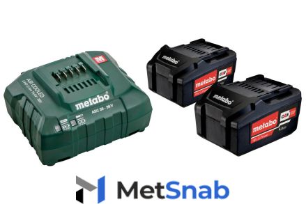 Аккумуляторы (2 шт.) и зарядное устройство Metabo Basic-Set 4.0 685050000