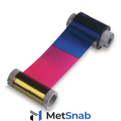 Полноцветная лента Fargo 84520, Полноцветная лента с ингибитор-панелью, полимерной чёрной панелью и термоизоляционной панелью – 450 отпечатков