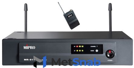 MIPRO MR-811/MT801a UHF Одноканальная, двухантенная радиосистема с портативным поясным передатчиком