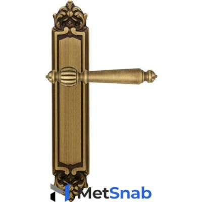 Дверная ручка на планке MIRELLA 235/PASS, Матовая бронза, Melodia