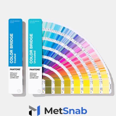 Pantone Color Bridge Set Coated & Uncoated (перевод Pantone в CMYK, глянцевая + немелованная бумаги) GP6102A