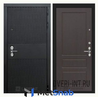Входная дверь LABIRINT BLACK 03 - Орех премиум