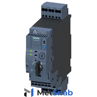 3RA6120-2BB32 Пускатель прямого пуска: Iрег. 0.32-1.25 A, Uупр. 24V AC/DC, пружинные клеммы SIEMENS 3RA61202BB32