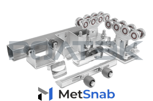 Комплект ЭКО 6 С оцинкованной направляющей(ширина проема до 4,3М ВЕС до 500 КГ)