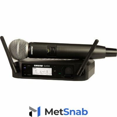 Радиосистемы с ручным микрофоном Shure GLXD24E/SM58 Z2 2.4 GHz