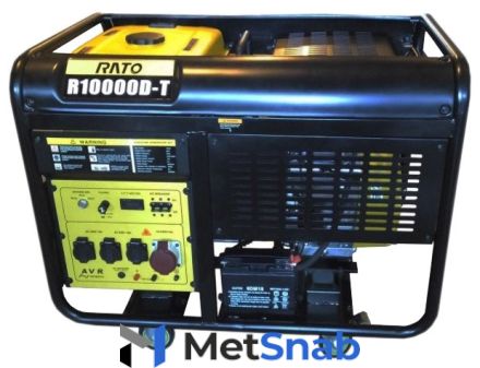 Бензиновый генератор RATO R10000D-T (9000 Вт)