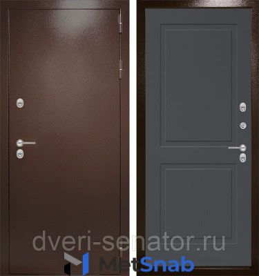 Сенатор Терморазрыв магнит 3К цвет 11 - Графит софт входная металлическая дверь в частный дом