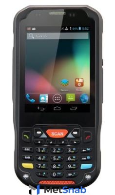 Терминал сбора данных Point Mobile PM60, WiFi, BT, 1D Laser, Android 4.2, 512Мб/1Гб, 27 кл. (PM60GP52357E0T)