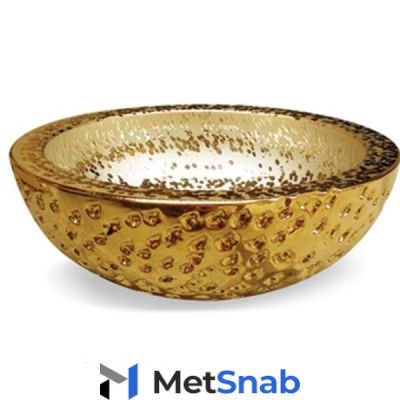 Раковина Melana MLN-J2049, накладная, 41,5х41,5х15 см, цвет - золото